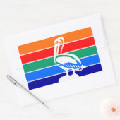 Rechthoekige sticker met de vlag van Sint-Petersbu (Envelop)