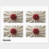 Rechthoekige sticker met Japanse kleuren (Vel)