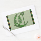 Rechthoekige sticker met letter C (Envelop)