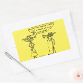 Rechthoekige Sticker met spit-klep gebruiken (Envelop)