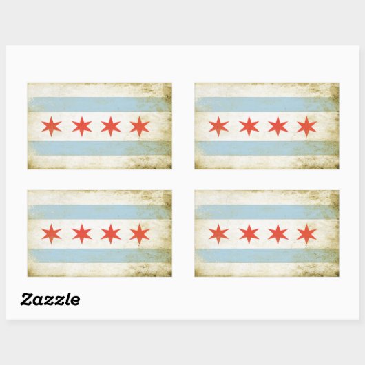 Rechthoekige Sticker met uitzichtloze vlag P (Vel)