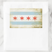 Rechthoekige Sticker met uitzichtloze vlag P (Tas)