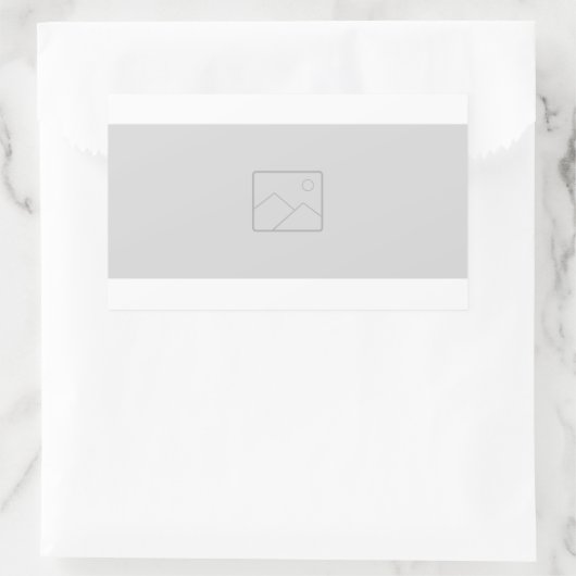 Rechthoekige sticker met uw afbeelding (Tas)