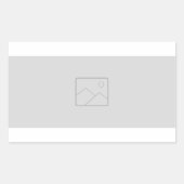 Rechthoekige sticker met uw afbeelding (Voorkant)