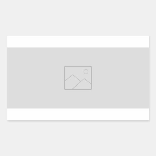 Rechthoekige sticker met uw afbeelding (Voorkant)