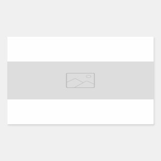 Rechthoekige sticker met uw afbeelding