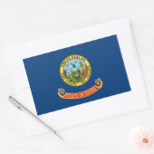 Rechthoekige sticker met vlag van Idaho, Verenigde (Envelop)