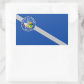 Rechthoekige sticker met vlag van Las Vegas, Veren (Tas)