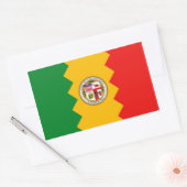 Rechthoekige sticker met vlag van Los Angeles (Envelop)