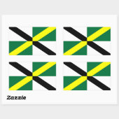 Rechthoekige sticker met vlag van Monterey, V.S.A. (Vel)