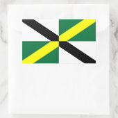 Rechthoekige sticker met vlag van Monterey, V.S.A. (Tas)