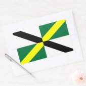 Rechthoekige sticker met vlag van Monterey, V.S.A. (Envelop)