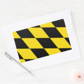 Rechthoekige sticker met vlag van München, Duitsla (Envelop)