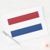 Rechthoekige sticker met Vlag van Nederland (Envelop)