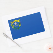 Rechthoekige sticker met vlag van Nevada, Verenigd (Envelop)