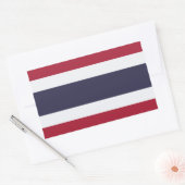 Rechthoekige sticker met Vlag van Thailand (Envelop)