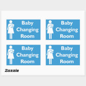 Rechthoekige Sticker voor baby wijzigen (Vel)