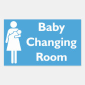 Rechthoekige Sticker voor baby wijzigen (Voorkant)