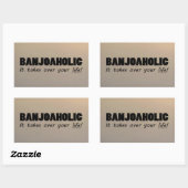 Rechthoekige Sticker voor Banjofolic Life (Vel)