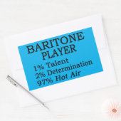 Rechthoekige Sticker voor Baritone Hot Air (Envelop)