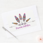 Rechthoekige Stickers, glanzend, 4,5 x 2,7 inch (v Rechthoekige Sticker (Envelop)