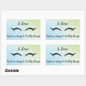 Rechthoekige Stickers, Mat, 4,5 x 2,7 inch (vel o Sticker (Vel)