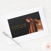 Rechthoekige Stickers van de "heks" (Envelop)