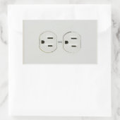 Rechthoekige Stickers voor stopcontact (Tas)