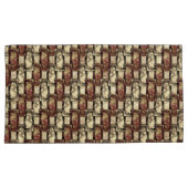 Rechthoekige stukken gesponnen, goudbruin kussensloop (Voorkant-Rechts)