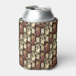 Rechthoekige stukken, gesponnen, gouden rood blikjeskoeler