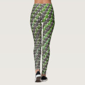 Rechthoekige stukken, gesponnen, groen grijs leggings (Achterkant)