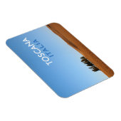 Rechthoekige Toscaanse magneet met cipressen en te (Rechterzijde)