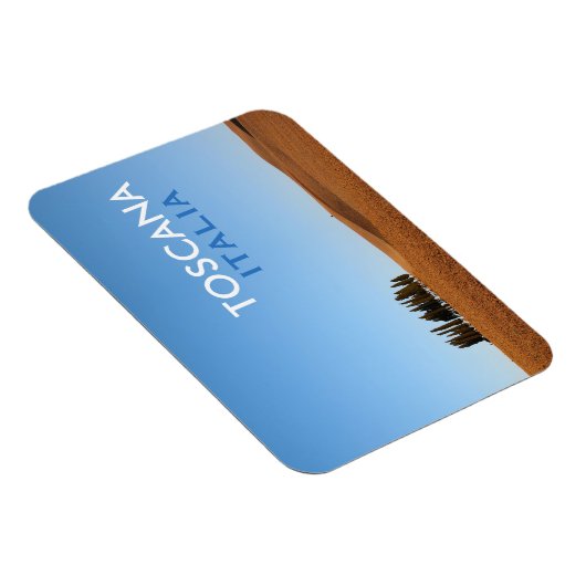 Rechthoekige Toscaanse magneet met cipressen en te (Rechterzijde)