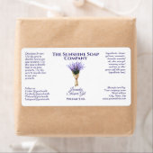 Rechthoekige verpakking en etiket van het lichaams (Insitu)