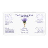 Rechthoekige verpakking en etiket van het lichaams (Voorkant)