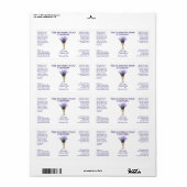 Rechthoekige verpakking en etiket van het lichaams (Full Sheet)