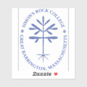 Rechthoekige vinyl blauwe zegel sticker (Vel)