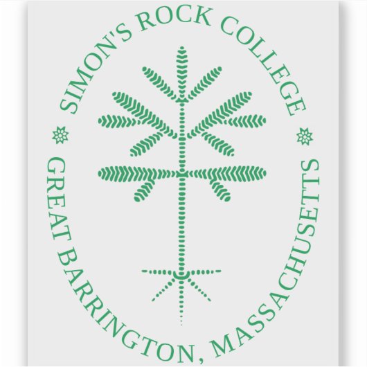 Rechthoekige vinyl groene afdichting sticker (Voorkant)