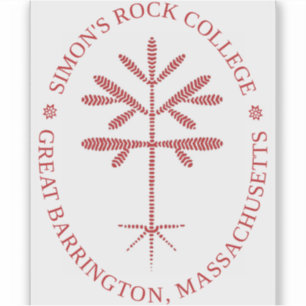 Rechthoekige Vinyl Red Seal Decal Sticker