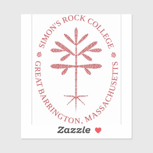 Rechthoekige Vinyl Red Seal Decal Sticker (Vel)