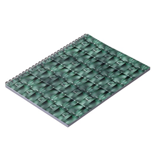 Rechthoekige vormen in het donker en gespikkeld gr notitieboek (Linkerzijde)