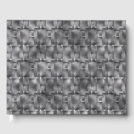 Rechthoekige vormen van grijze kleur en donkere vl gastenboek