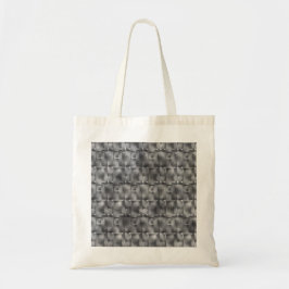 Rechthoekige vormen van grijze kleur en donkere vl tote bag