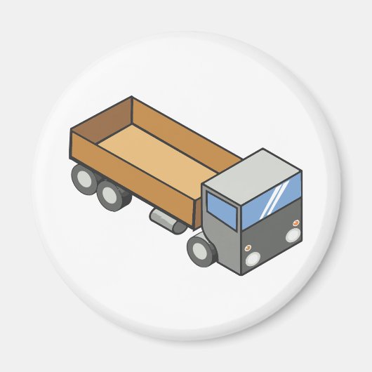 Rechthoekige vrachtwagen magneet (Voorkant)