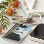Rechthoekketting Marblehead Lighthouse Sleutelhanger (Voorkant Rechts)