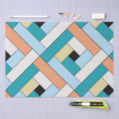 Rechthoekpatroon (ver10) met aangepaste details tissuepapier (Craft)