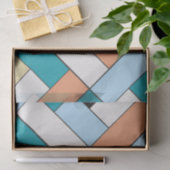 Rechthoekpatroon (ver10) met aangepaste details tissuepapier (Geschenk)