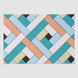 Rechthoekpatroon (ver10) met aangepaste details tissuepapier