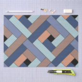 Rechthoekpatroon (ver3) met aangepaste details tissuepapier (Craft)