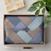 Rechthoekpatroon (ver3) met aangepaste details tissuepapier (Geschenk)